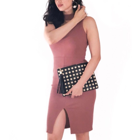 Mauve Chocker Dress - Picture 2 of 4